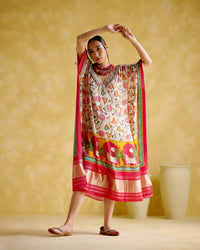 Linus- Fushia printed kaftan | 5Elements
