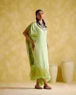 Anuradha -Kalamkari Neon Kaftan | 5Elements