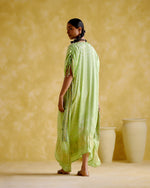 Anuradha -Kalamkari Neon Kaftan | 5Elements
