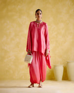 Arundhati - Pink Kaftan Set | 5Elements