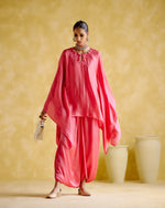 Arundhati - Pink Kaftan Set | 5Elements