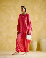 Arundhati - Pink Kaftan Set | 5Elements
