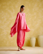 Arundhati - Pink Kaftan Set | 5Elements