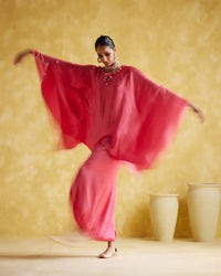 Arundhati - Pink Kaftan Set | 5Elements