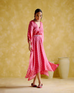 Annika - Pink bandhini kaftan | 5Elements