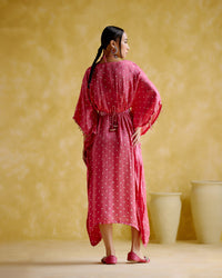 Annika - Pink bandhini kaftan | 5Elements