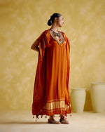 Amor- Orange kaftan dress | 5Elements