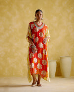 Amrapali- Digital print kaftan | 5Elements