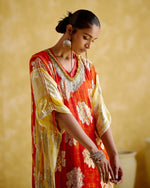Amrapali- Digital print kaftan | 5Elements
