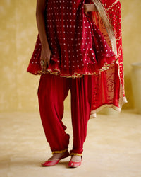 Neo - Red Kurta Set | 5Elements