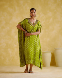 Dakshayani -Green kaftan | 5Elements