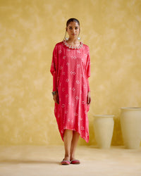 Annapoorna- Pink bandhini Kaftan | 5Elements