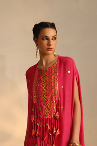 Kimono boho twin set(Pink) | Enech