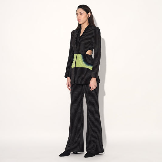 COSMIC CUT AWAY PANT SUIT - Black | Linetribe