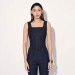 DENIM FLARE PANTS - BLUE | Linetribe