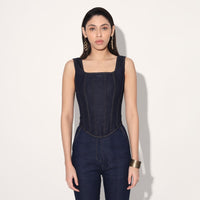 DENIM FLARE PANTS - BLUE | Linetribe