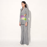 COSMIC CUT AWAY PANT SUIT - Grey | Linetribe