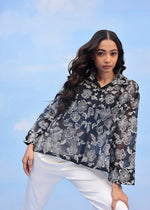 HIBISCUS MOTIF(BLACK MIST) | Couche by Anandini