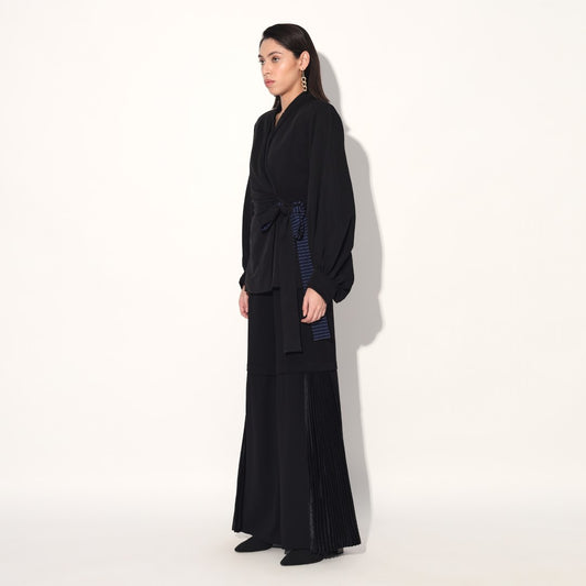 Asuka pleated pants - Black | Linetribe