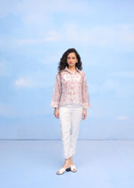 HIBISCUS MOTIF(FROSTED LILAC) | Couche by Anandini