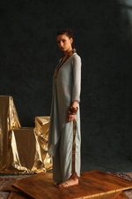 V-tunic foil twin set(Light blue) | Enech