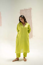 Star Antifit Kurta with Pants - Neon | Prahnaaya