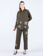 Linen Olive Patti set | Linen Bloom