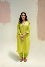 Star Antifit Kurta with Pants - Neon | Prahnaaya