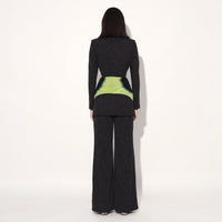 COSMIC CUT AWAY PANT SUIT - Black | Linetribe