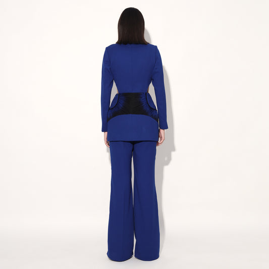 COSMIC CUT AWAY PANT SUIT - Blue | Linetribe