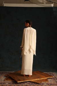 Yoke gather set-F (Off-white) | Enech