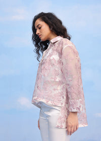 HIBISCUS MOTIF(FROSTED LILAC) | Couche by Anandini