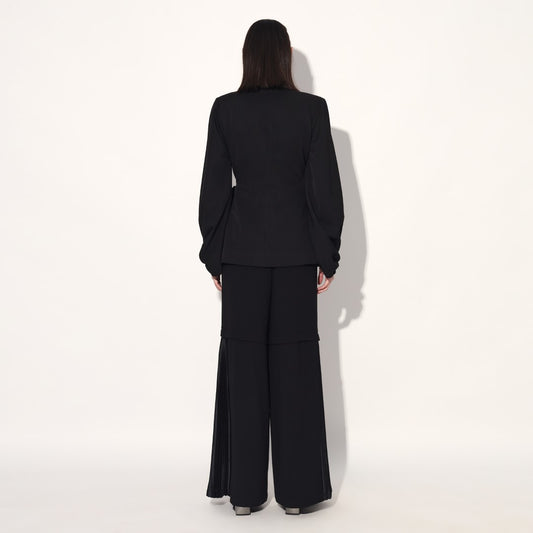 Asuka pleated pants - Black | Linetribe