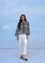HIBISCUS MOTIF(BLACK MIST) | Couche by Anandini