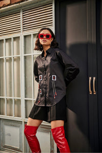 Black Rosa Shirt/Co-ord set | Puja Agarwal