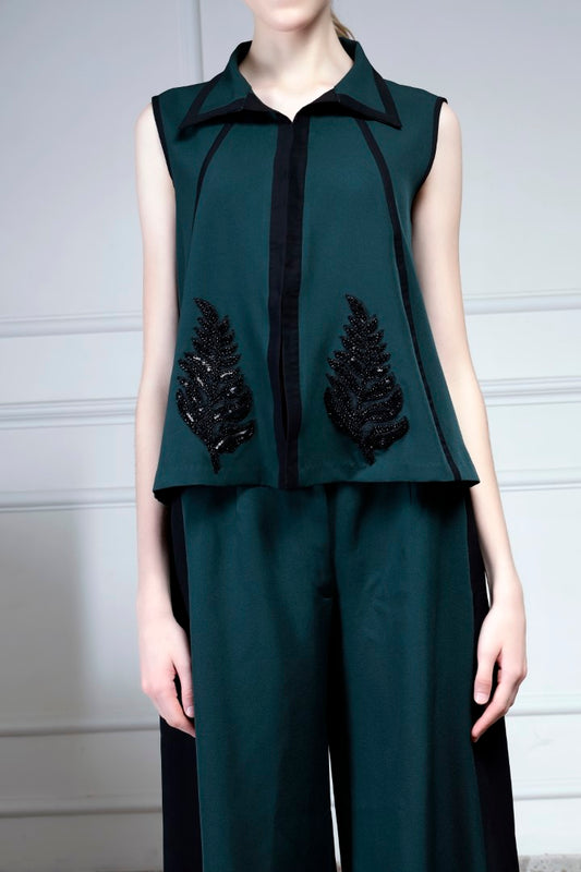 Emerald jacket set | House of Supriya