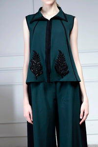 Emerald jacket set | House of Supriya