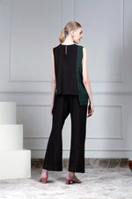 Asymmetrical top set - Black | House of Supriya