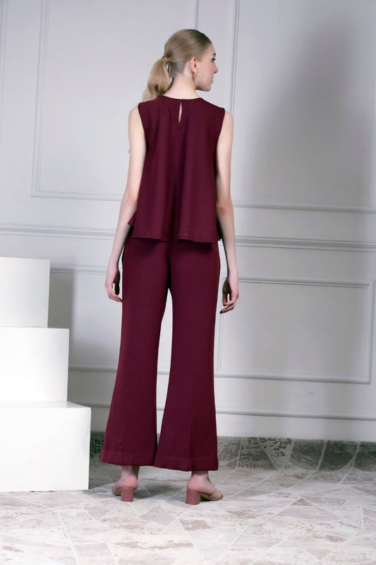 A-Line top set -Maroon | House of Supriya