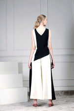 Asymmetrical monochrome top set | House of Supriya
