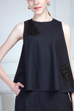 A-Line top set - Dark blue | House of Supriya
