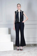 Dark blue jacket set | House of Supriya