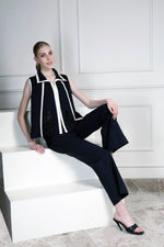 Dark blue jacket set | House of Supriya