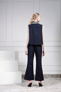 Dark blue jacket set | House of Supriya