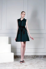 Emerald collared dress | House of Supriya