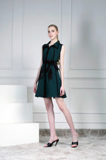 Emerald collared dress | House of Supriya