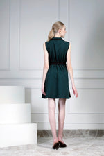 Emerald collared dress | House of Supriya