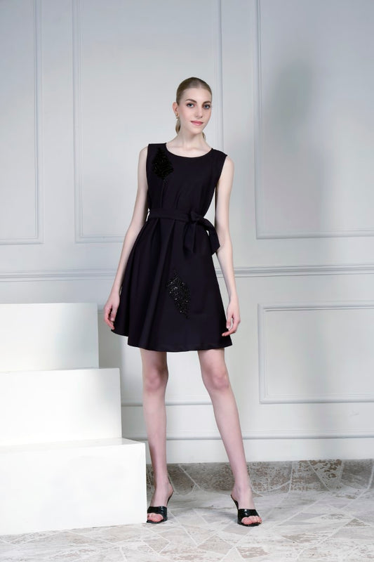 Blue A-line dress | House of Supriya