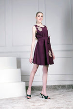 Maroon A-line dress | House of Supriya