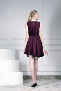 Maroon A-line dress | House of Supriya